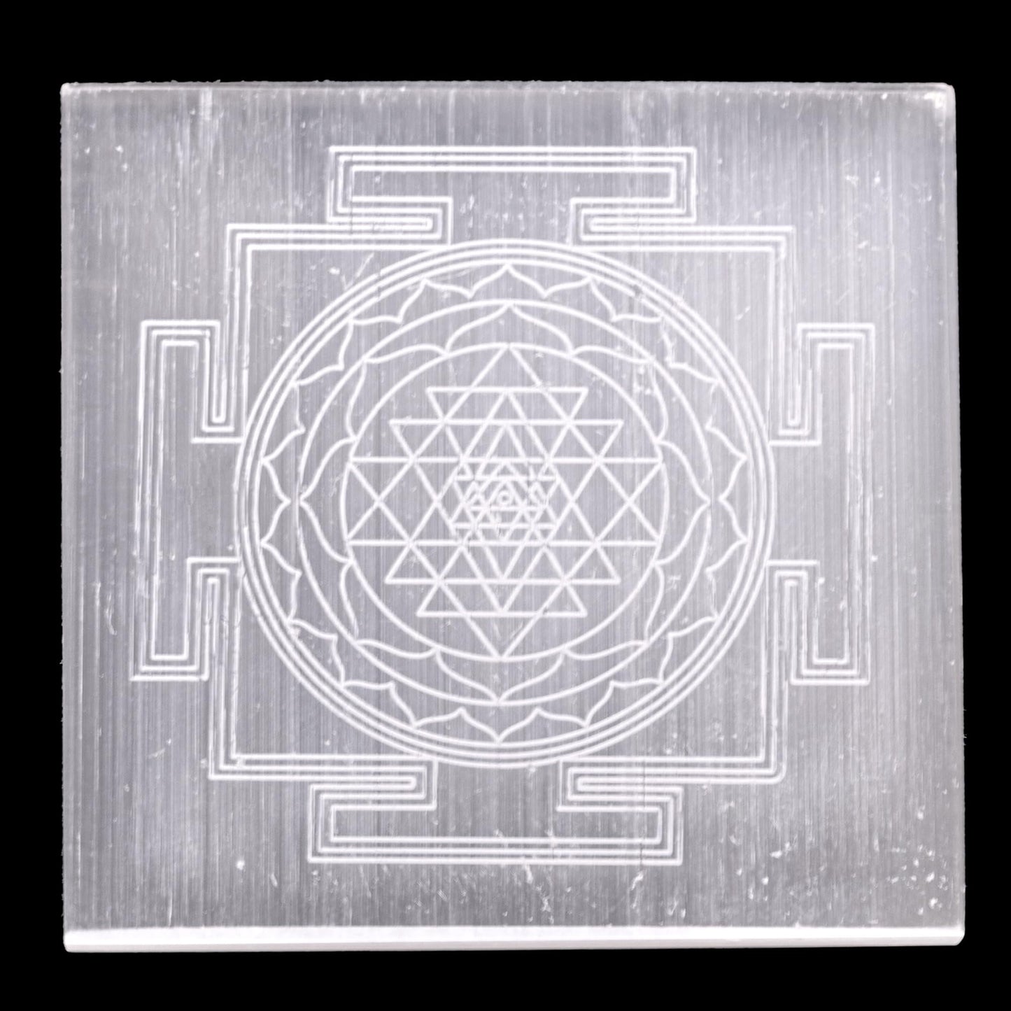 Selenite Plate Shree Yantra