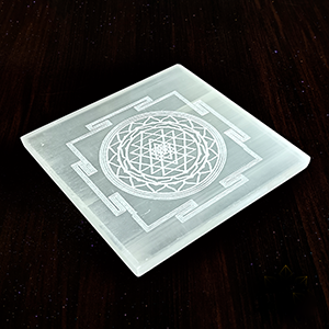Selenite Plate Shree Yantra